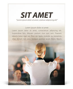 Stewardess Ad Template