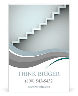 Stairs rendered on the wall Ad Template