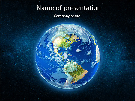 World Globe Animated PowerPoint Template - Slide 1