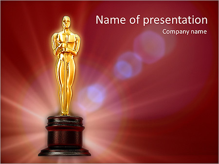 Oscar Awards Animated PowerPoint Template - Slide 1