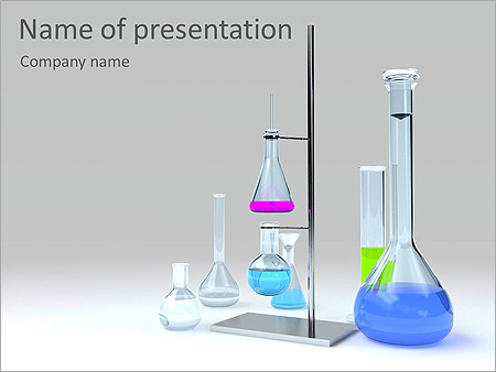 Lab Tubes Animated PowerPoint Template - Slide 1