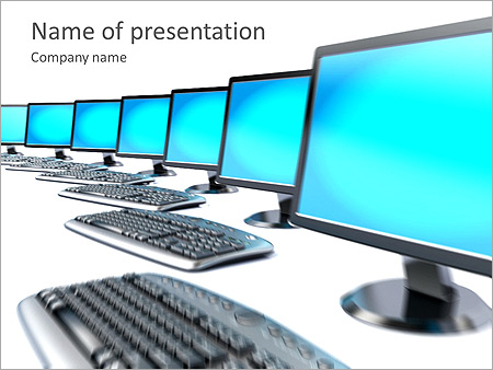 Modern Monitors Animated PowerPoint Template - Slide 1