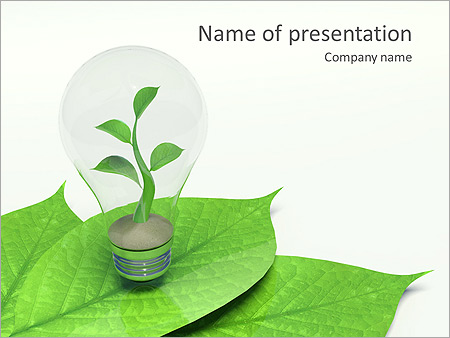 Green Idea Animated PowerPoint Template - Slide 1