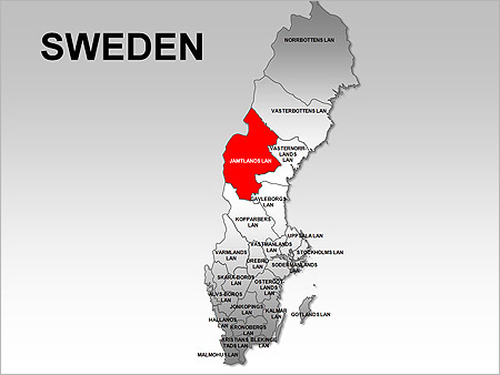 Sweden Maps for PowerPoint