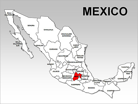 Mexico Maps for PowerPoint