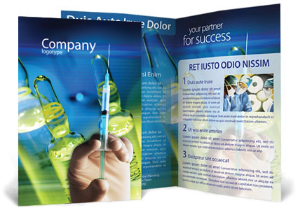 Preparing syringe Brochure Template