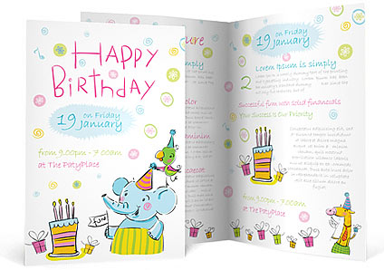 Birthday Brochure Template