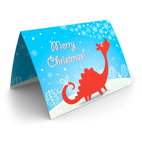 Red Dragon Christmas Card