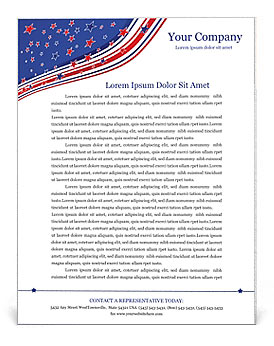 Independence Day Letterhead Template