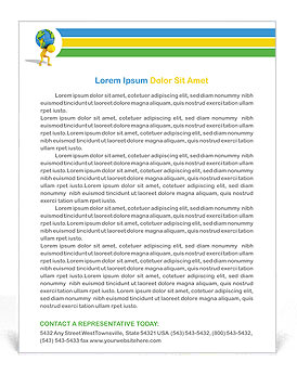 Carrying the Earth Letterhead Template