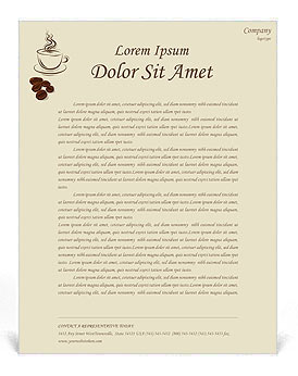 Coffee Letterhead Template