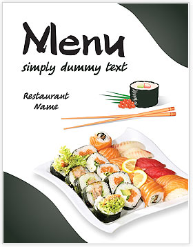 Sushi Menu Template