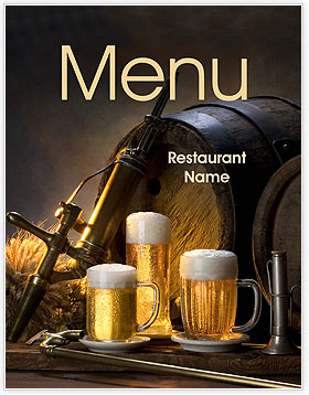 Old Beer Menu Template