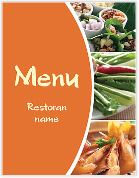 Sea Salad Menu Template