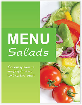 Salads Menu Template