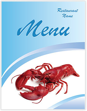 Boiled Crawfish Menu Template