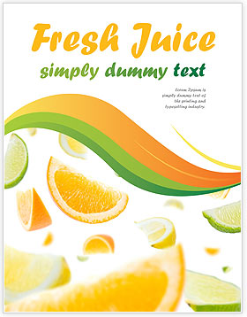 Oranges and Lime Menu Template