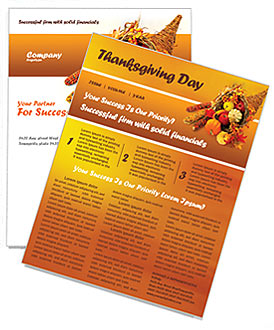 Thanksgiving Newsletter Template