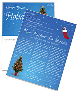 Christmas Holiday Newsletter Template