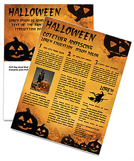 Jack-o-lantern Newsletter Template