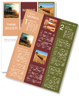 Harvesting machine Newsletter Template