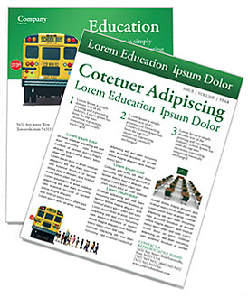 School Bus Newsletter Template