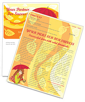 Autumn Season Newsletter Template