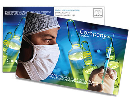 Preparing syringe Postcard Template