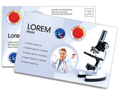 Medical Concepts Postcard Template