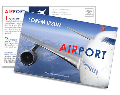 Airport Postcard Template