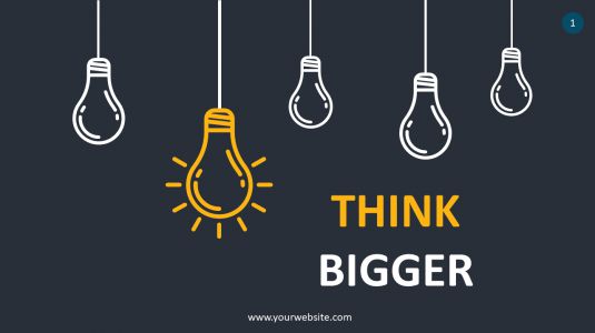 Think Bigger PowerPoint Infographics