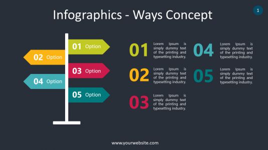 Infographics – Ways Concept PowerPoint Infographics