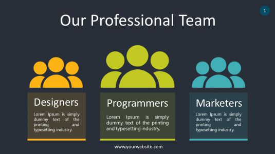 Our Professional Team PowerPoint Infographics