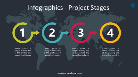 Infographics – Project Stages PowerPoint Infographics