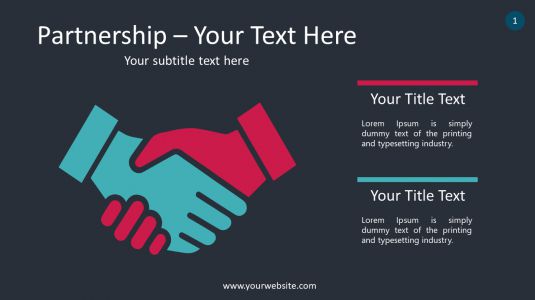 Partnership PowerPoint Infographics