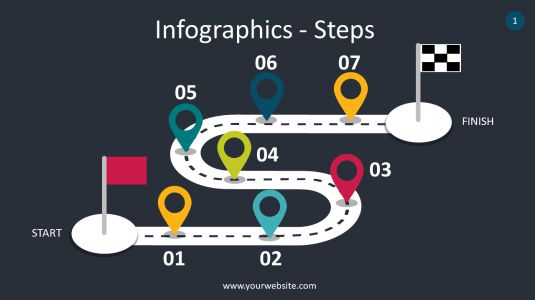 Infographics – Steps PowerPoint Infographics