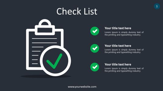 Check List PowerPoint Infographics