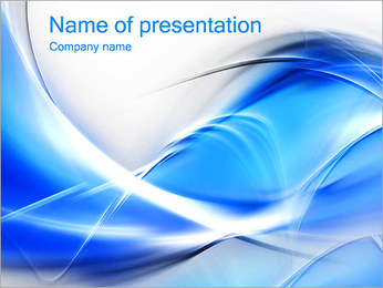 Wonderful Blue Abstract Image PowerPoint Template